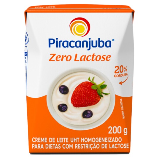 Creme de Leite Piracanjuba 200g Zero Lactose