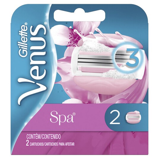 Carga de Barbear Venus 3 C/2un Spa