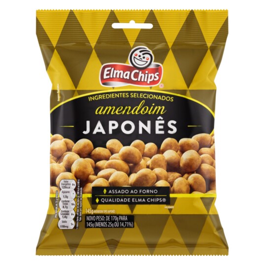 Amendoim Japones Elma Chips 145g