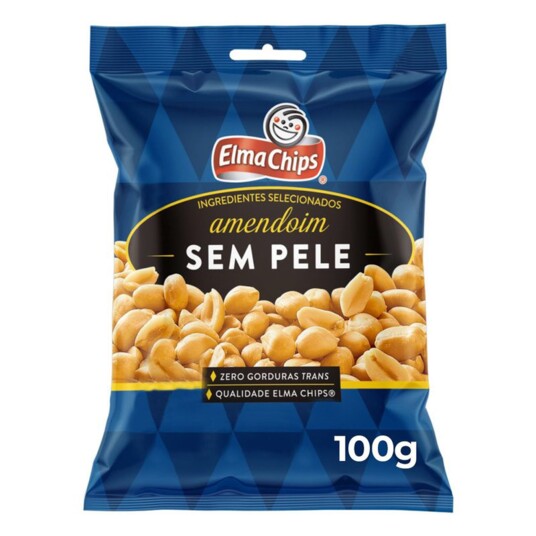 Amendoim Elma Chips 100g S/pele