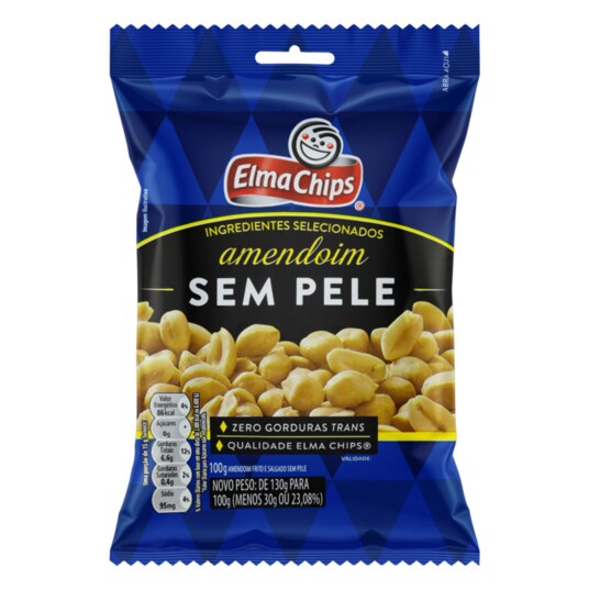Amendoim Elma Chips 100g S/pele