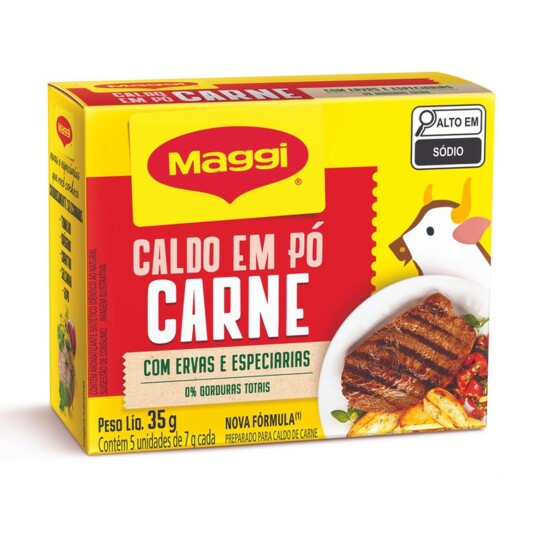 Caldo em Po Maggi 35g Carne