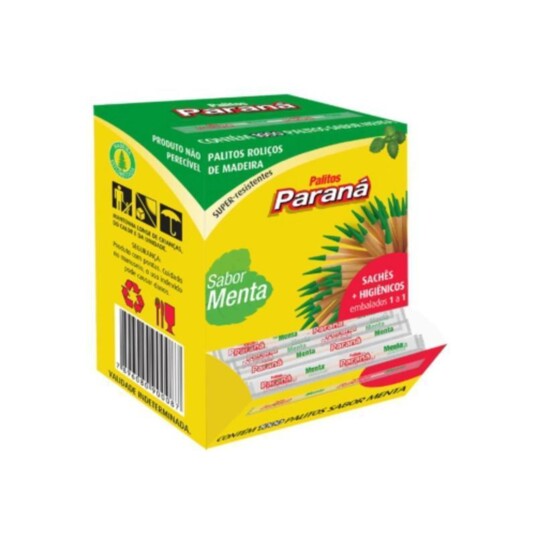 Palitos de Dente Parana Un Menta C/250