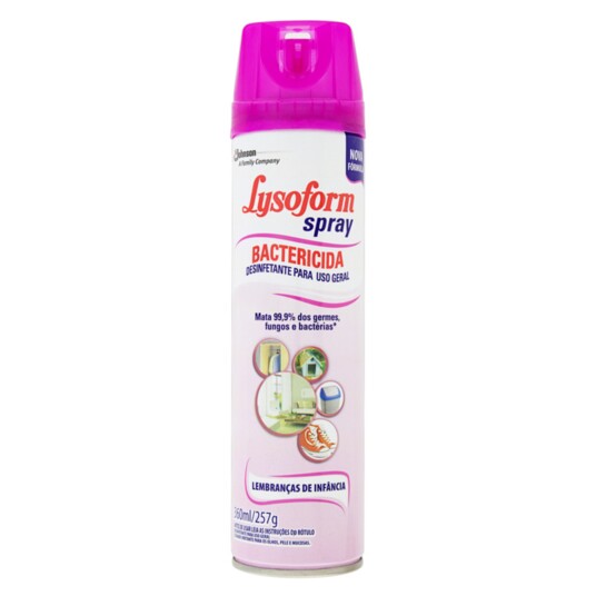 Desinfetante Aerosol Lysoform 360ml Lembr.infancia