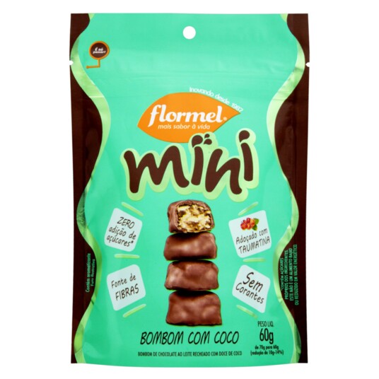 Mini Bombom Flormel 60g Coco