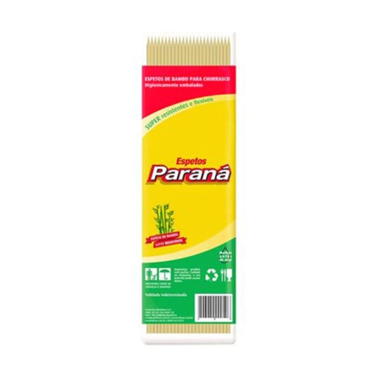 Espeto de Bambu Parana 25cm C/100