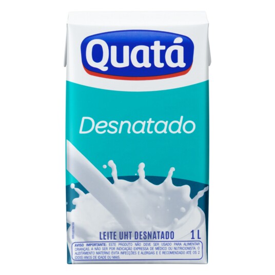 Leite Uht Quata 1l Desnatado