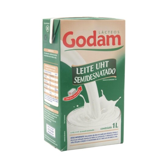 Leite Uht Godam 1l Semidesnatado
