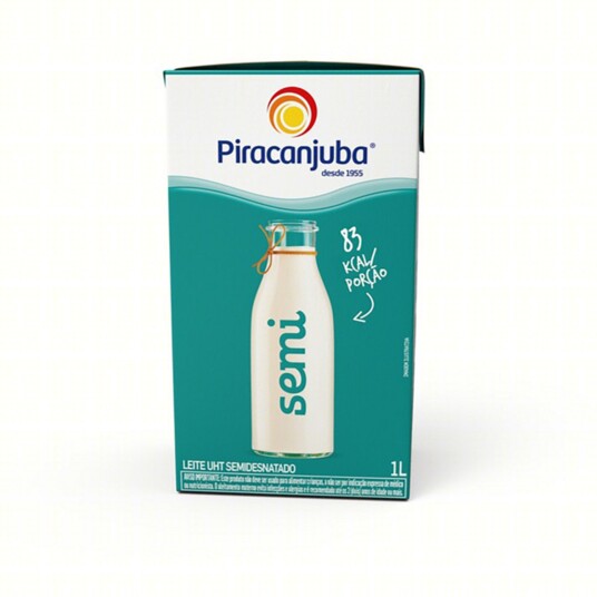 Leite Piracanjuba 1l Semidesnatado
