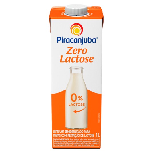 Leite Uht S/lac.piracanjuba 1l Semidesnatado