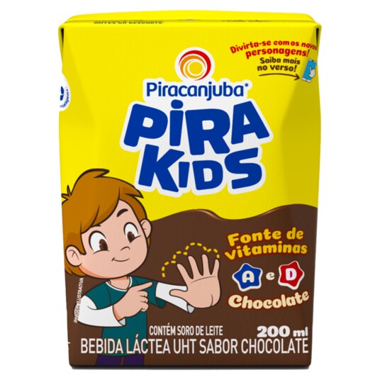 Bebida Lact.pirakids 200ml Chocolate