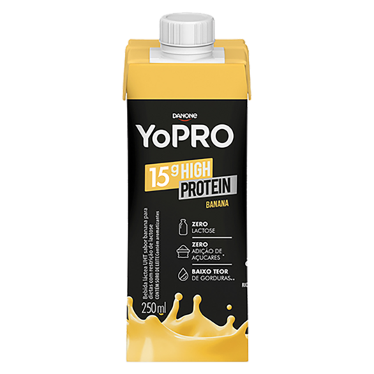 Bebida Lact.uht Yopro Danone 250ml 15g Prot.banana