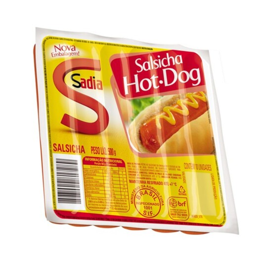 Salsicha Sadia 500g Hot Dog Sah