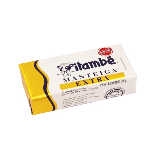Manteiga C/sal Itambe 200g Tablete
