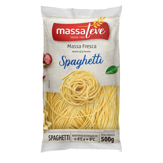 Spaghetti Massa Leve 500g Massa Fresca