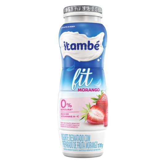 Iogurte Liq.zero Itambe Fit 170g Morango