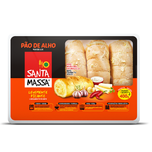 Pao de Alho Santa Massa 400g Picante