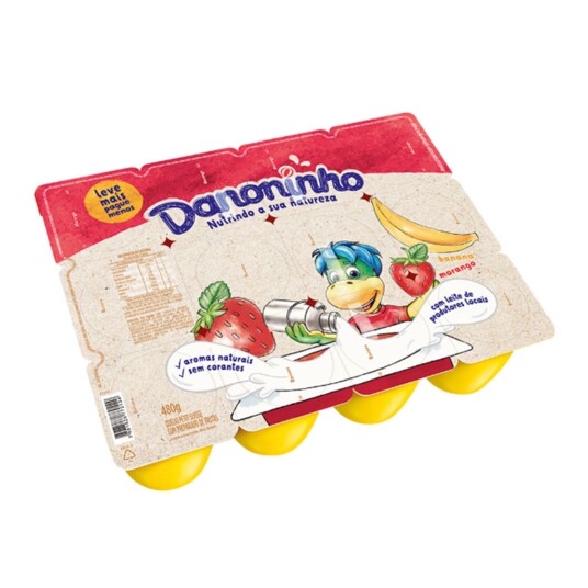 Iogurte P.suisse Danoninho 480g Morango/banana