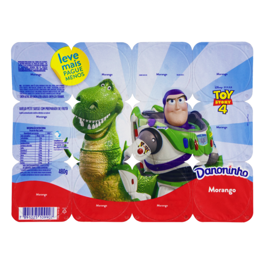 Iogurte P.suisse Danoninho 480g Morango