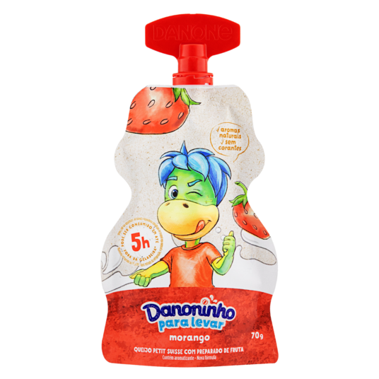 Iogurte P.suisse Danoninho 70g Morango