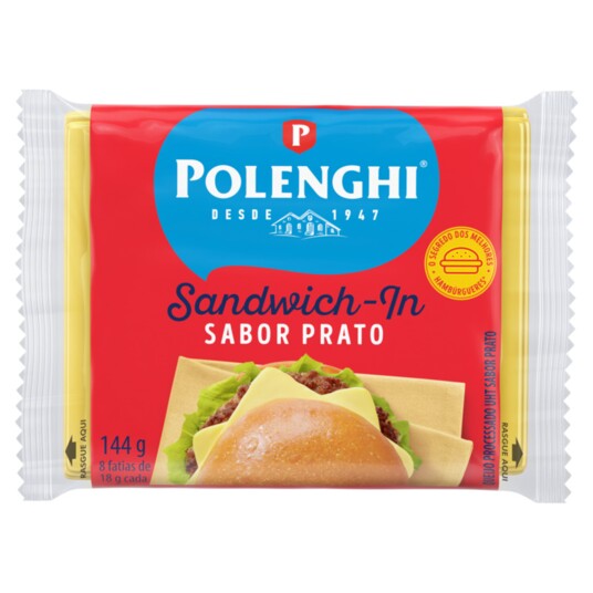 Queijo Sandwich-in Polenghi 144g Prato