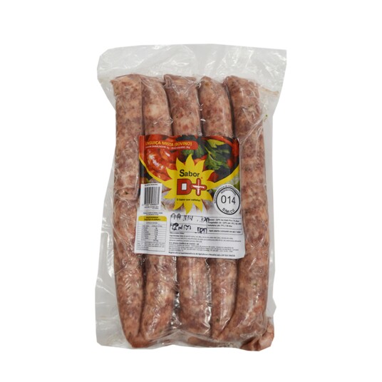 Linguica Artesanal Sabor D+ 1kg Mista Bovina