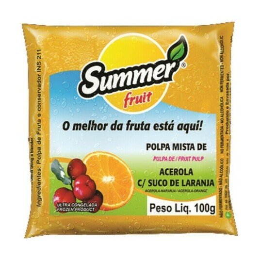 Polpa de Frutas Summer 100g Acerola/laranja