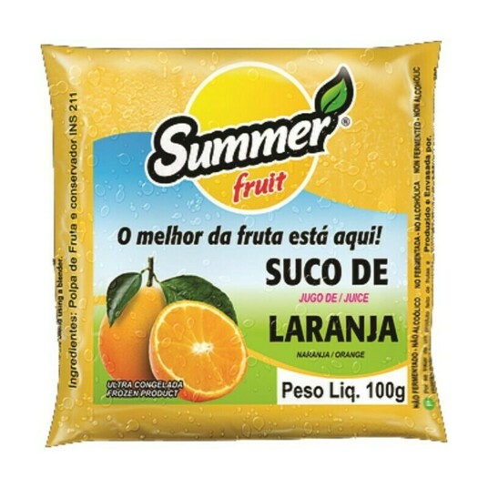 Polpa de Frutas Summer 100g Laranja