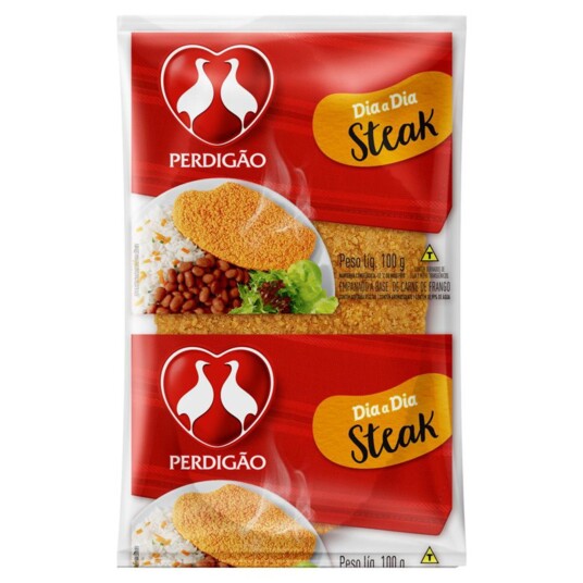 Steak de Frango Perdigao 100g Congelado