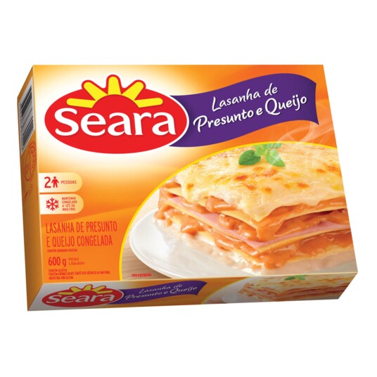 Lasanha Seara 600g Presunto/queijo