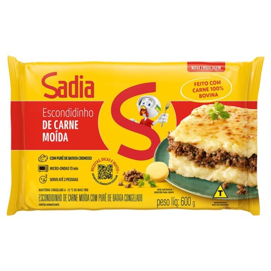 Escondidinho Sadia 600g Carne Moida
