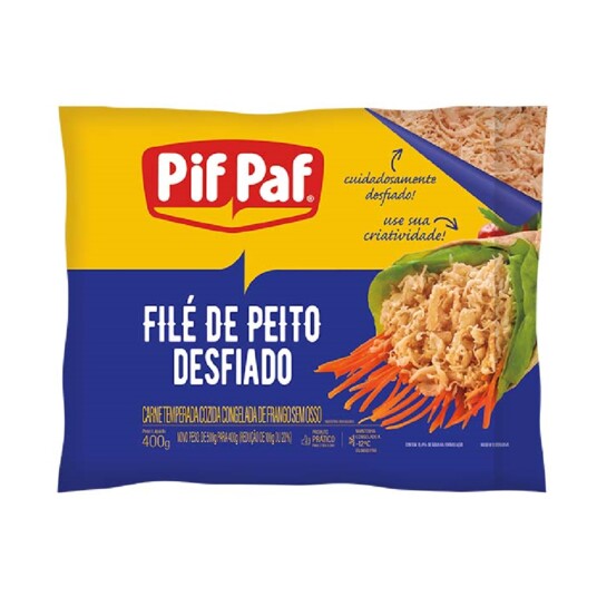 File de Peito de Fgo.pif Paf 400g Desfiado