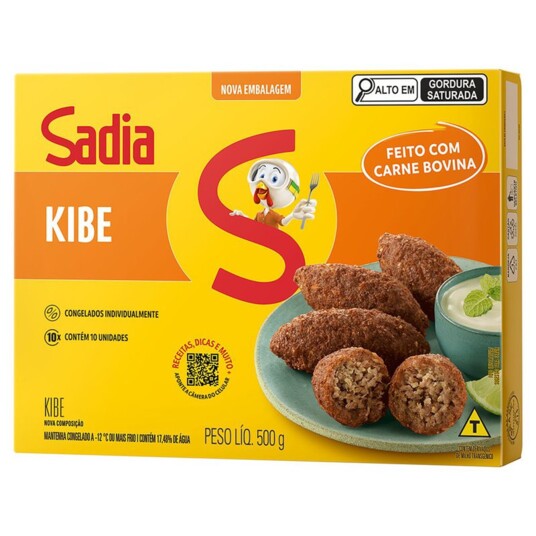 Salgado Sadia 500g Quibe
