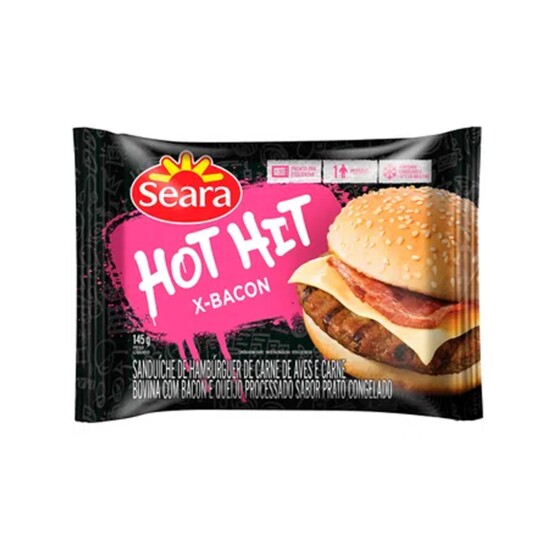 Sanduiche Hot Hit Seara 145g Bacon