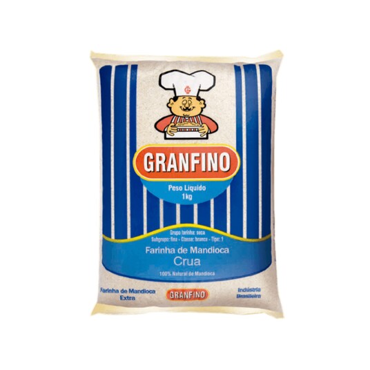 Farinha de Mandioca Granfino 1kg Crua