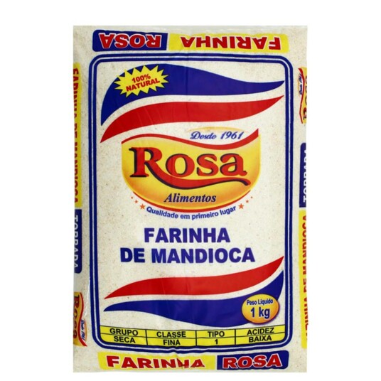 Farinha de Mandioca Rosa 1kg Super