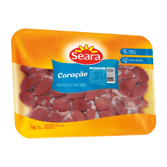Coracao de Frango Seara 1kg Bandeja