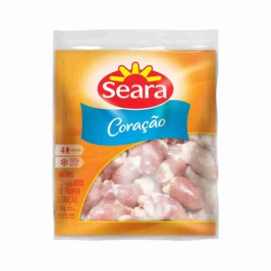 Coracao de Frango Seara 1kg Almofada Cong.
