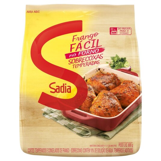 Sobrecoxa de Frango Sadia 800g Temp.assa Facil