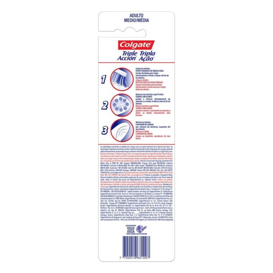 Escova Dental Colgate Lv2pg1 Media Acao T.