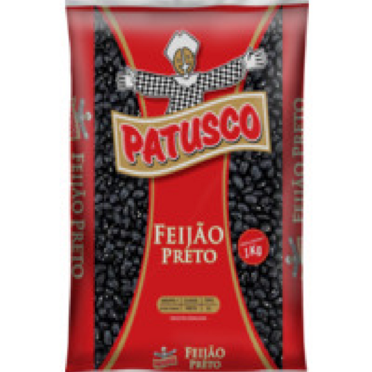 Feijao Preto Patusco 1kg Tipo 1