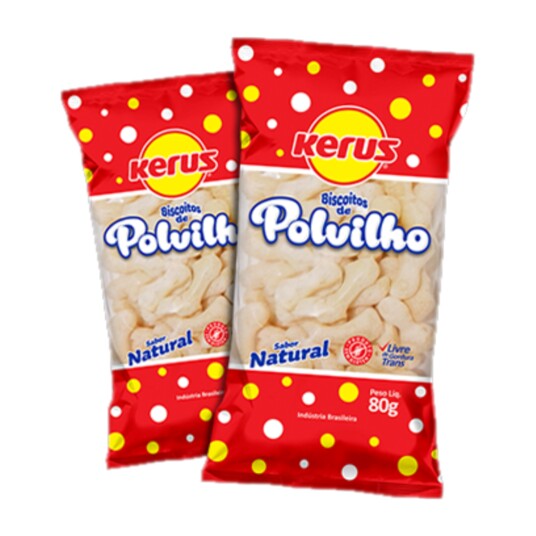 Biscoito Polv.kerus 80g Natural