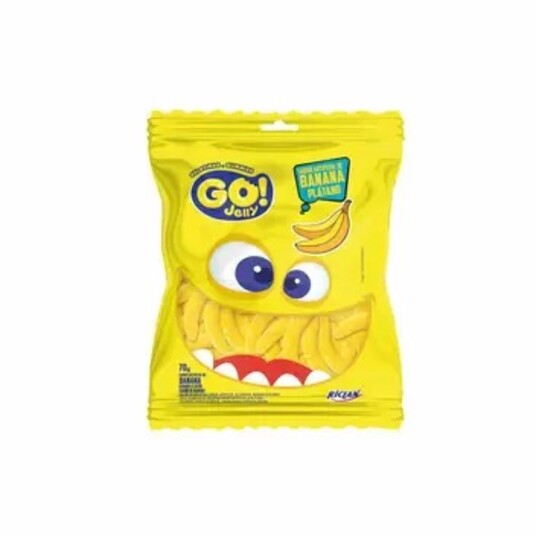 Bala de Gelatina Go Jelly 15g Banana