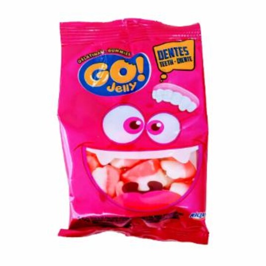 Bala de Gelatina Go Jelly 15g Dentadura
