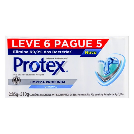 Sabonete Barra Protex 85g Lv6pg5 Limp.prof.orig.