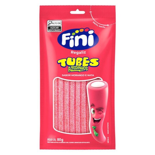Bala Fini 80g Morango Citrico