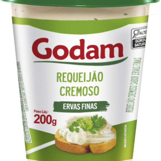 Requeijao Cremoso Godam 200g Ervas Finas