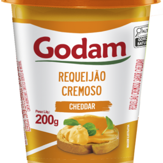 Requeijao Cremoso Godam 200g Cheddar