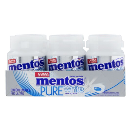 Chiclete Pure Fr.mentos 56g White Menta