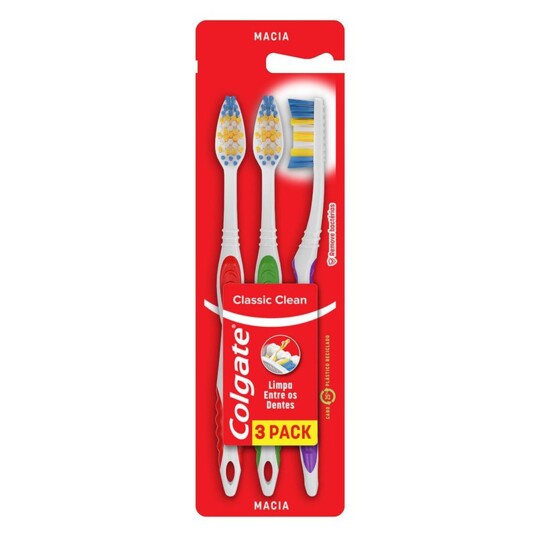 Escova Dental Colgate Lv3pg2 Classic Macia